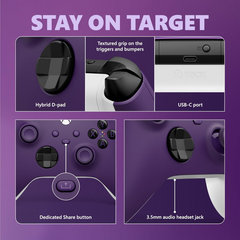 Microsoft Wireless Controller - Astral Purple -Works with Xbox consoles • Windows PC • iOS & Android