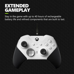 Xbox Elite Wireless Controller Series 2 - Core（White）- Works with Xbox consoles • Windows PC • iOS & Android